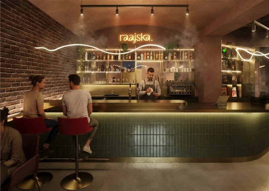 Vizualizace baru Raajská sauna & wellness v Praze